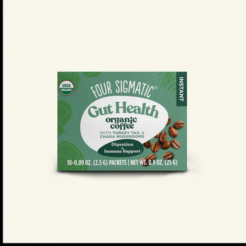 Four Sigmatic Gut-Health Organic Instant Coffee with Chaga & Cordyceps Mushrooms